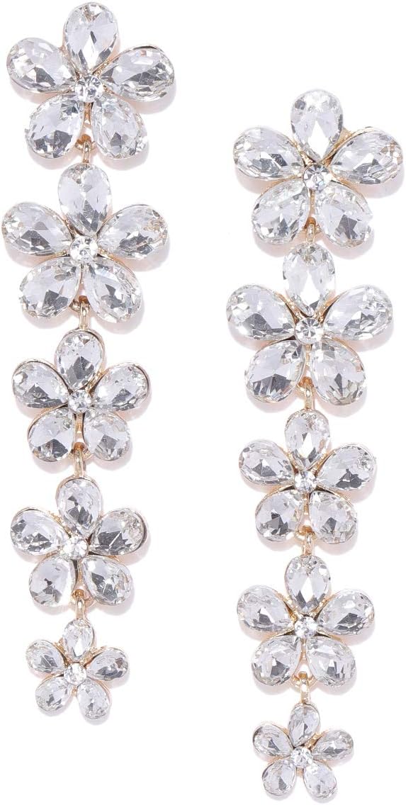 YouBella Earrings for women stylish Jewellery Valentine Collection AAA Swiss Zircon Earings Fashion Fancy Party Wear Earrings for Girls and Women