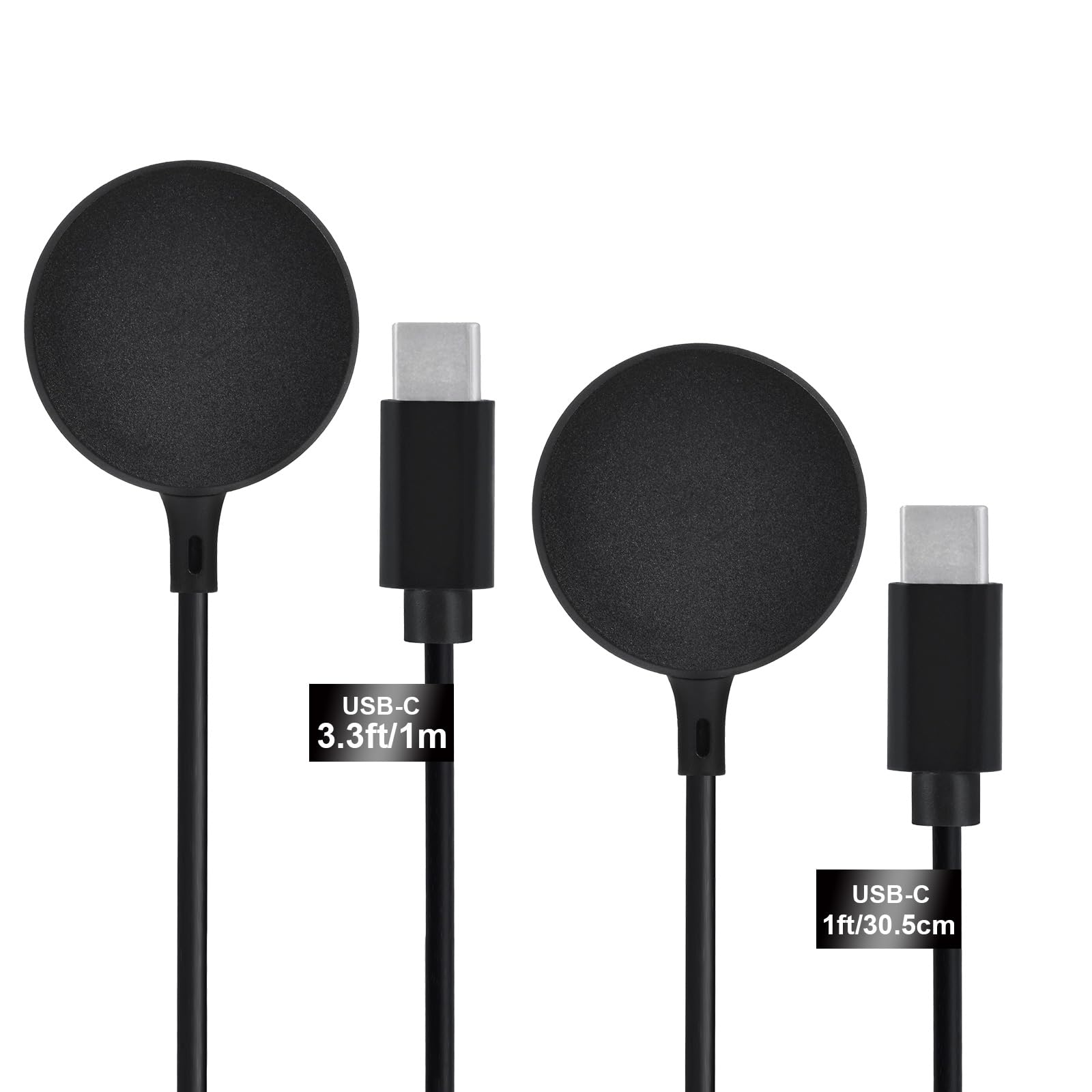 SEVENKA 2-Pack USB C Charger for Samsung Watch Charger, Galaxy Watch6/6 Classic/ 5/5 Pro/4/4 Classic/3/Active 2/1, 1m Long & 30cm Short Replacement Type C Wireless Charging Cables for Galaxy Watch