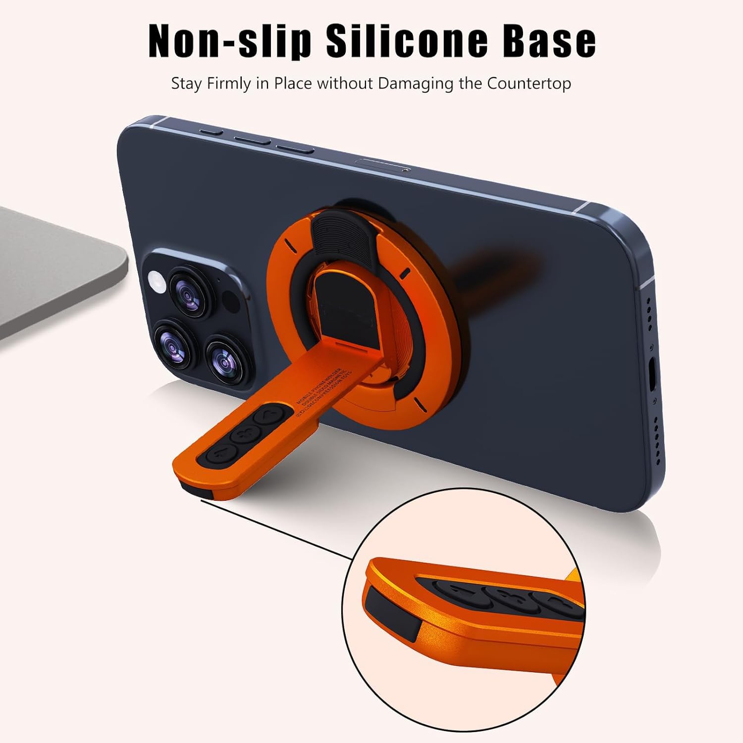 Zitel for MagSafe Double-Sided Magnetic 360° Rotatable Phone Grip Finger Ring Holder Stand Compatible with iPhone 17 16 15 14 13 12 Pro Max, Samsung, Pixel 10 & Android Smartphones — Amazon image 4