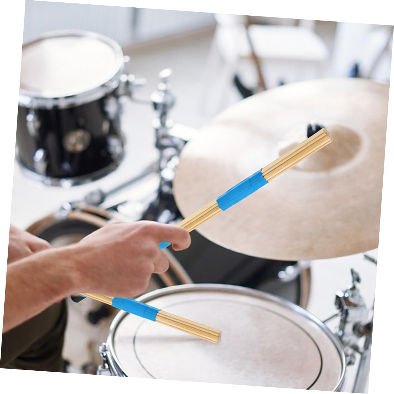 TOYANDONA 3 Pares Para Instrumentos De Percusión Mazos De Baqueta De Instrumento De Percusión De Baquetas Kit De Batería Instrumento Musical Bambú