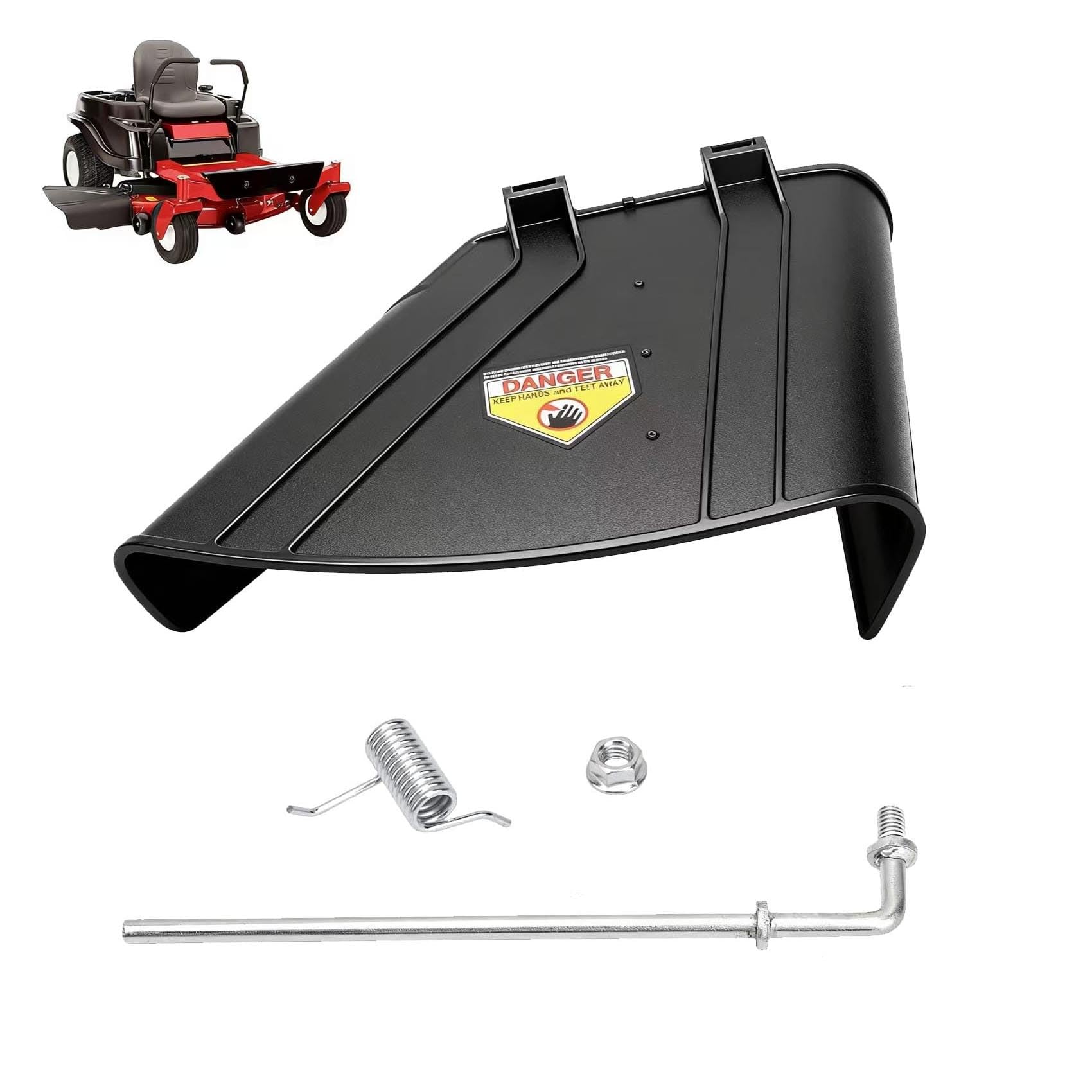View 1 of 137-7046 Deflector Chute with Mounting Hardware Compatible with Toro TimeCutter Exmark Quest E-Series 42" Mower SW4200 ZS4200S 74665 74667 74677 74705 74706 74711 74726 74726TA 75742 75742TA 75742W