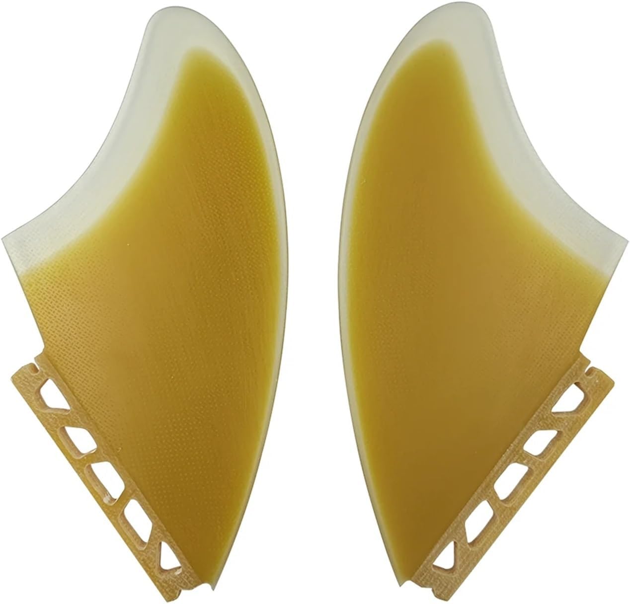 Surfboard Fins UPSURF Future K2 Surfboard Fin Keel Quilhas 2pcs/Set Fibreglass Core Twin Keel Fins Stabilizer Surfing Accessory Surfing Accessories (Color : Yellow)