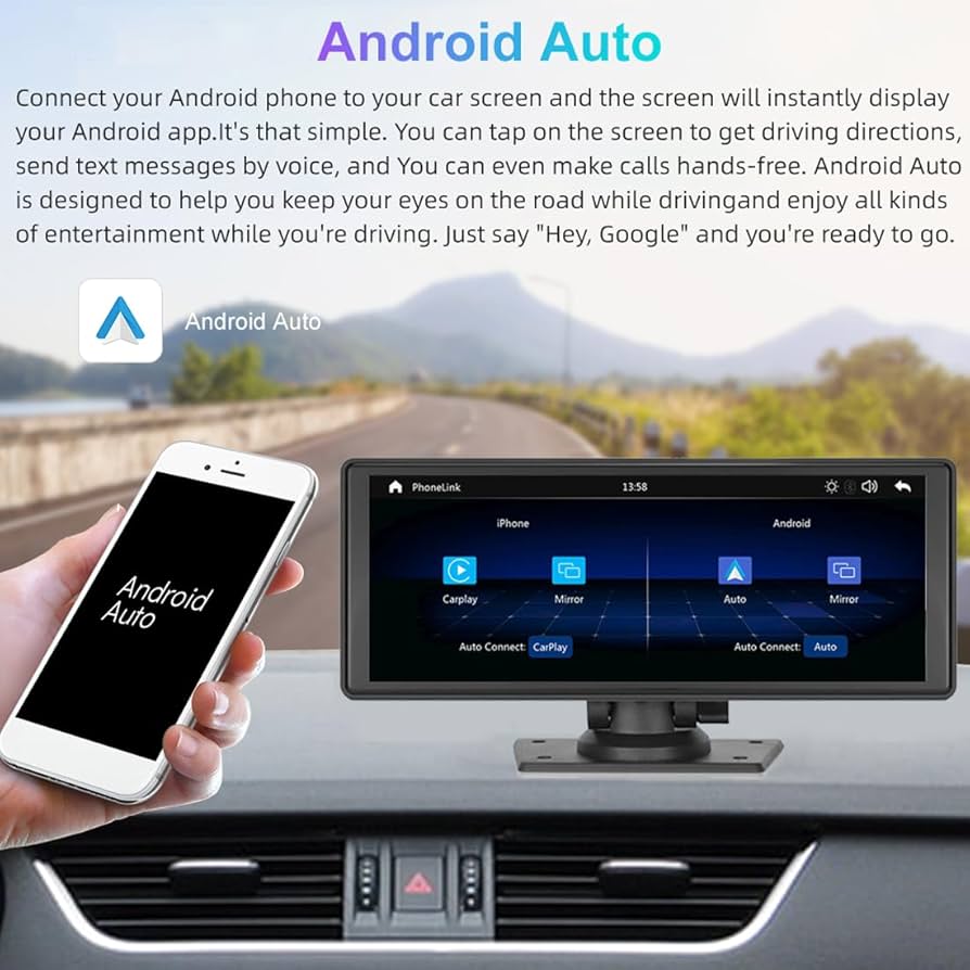 Amazon.co.jp: ポータブル 9.3 インチ IPS タッチスクリーン カー