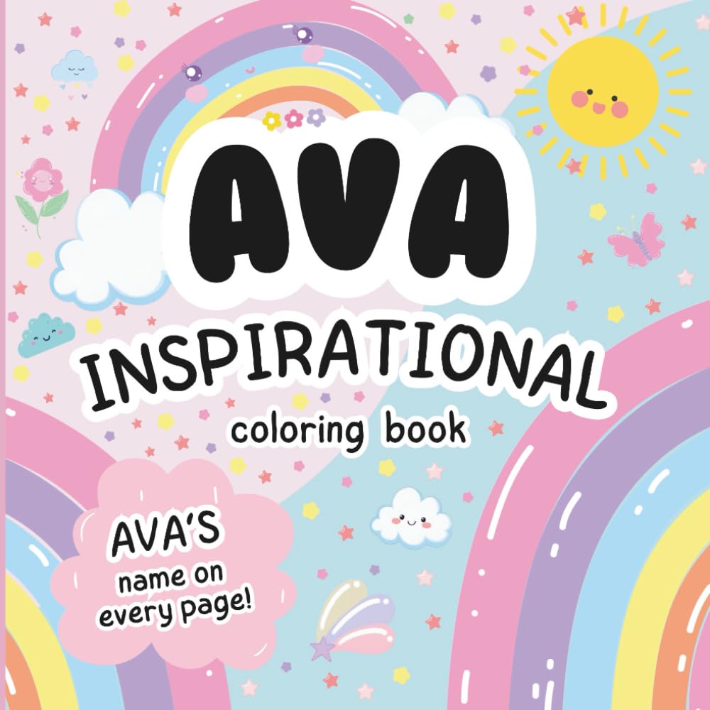 Ava Inspirational Coloring Book: Personalized Just for Ava – Ava's Name Appears on Every Coloring Page