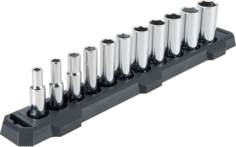 CRAFTSMAN Socket Set, SAE, 3/8" Drive, 6 Pt., 11Piece (CMMT12044)