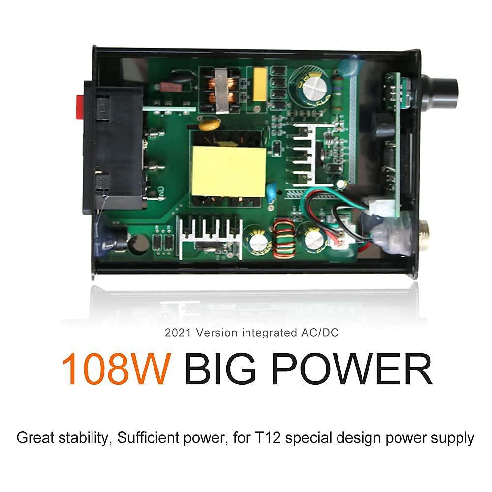 Stazione di saldatura digitale OLED T12-956 con punta saldatore elettronica T12 e spina US (con ILS JL02 KU BL BC1 Tips)