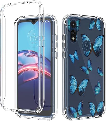 Miniatura 6 de Funda para Moto E 2020, Motorola E 2020 para niñas, bonita funda floral de TPU transparente a prueba de golpes, funda protectora para Motorola Moto