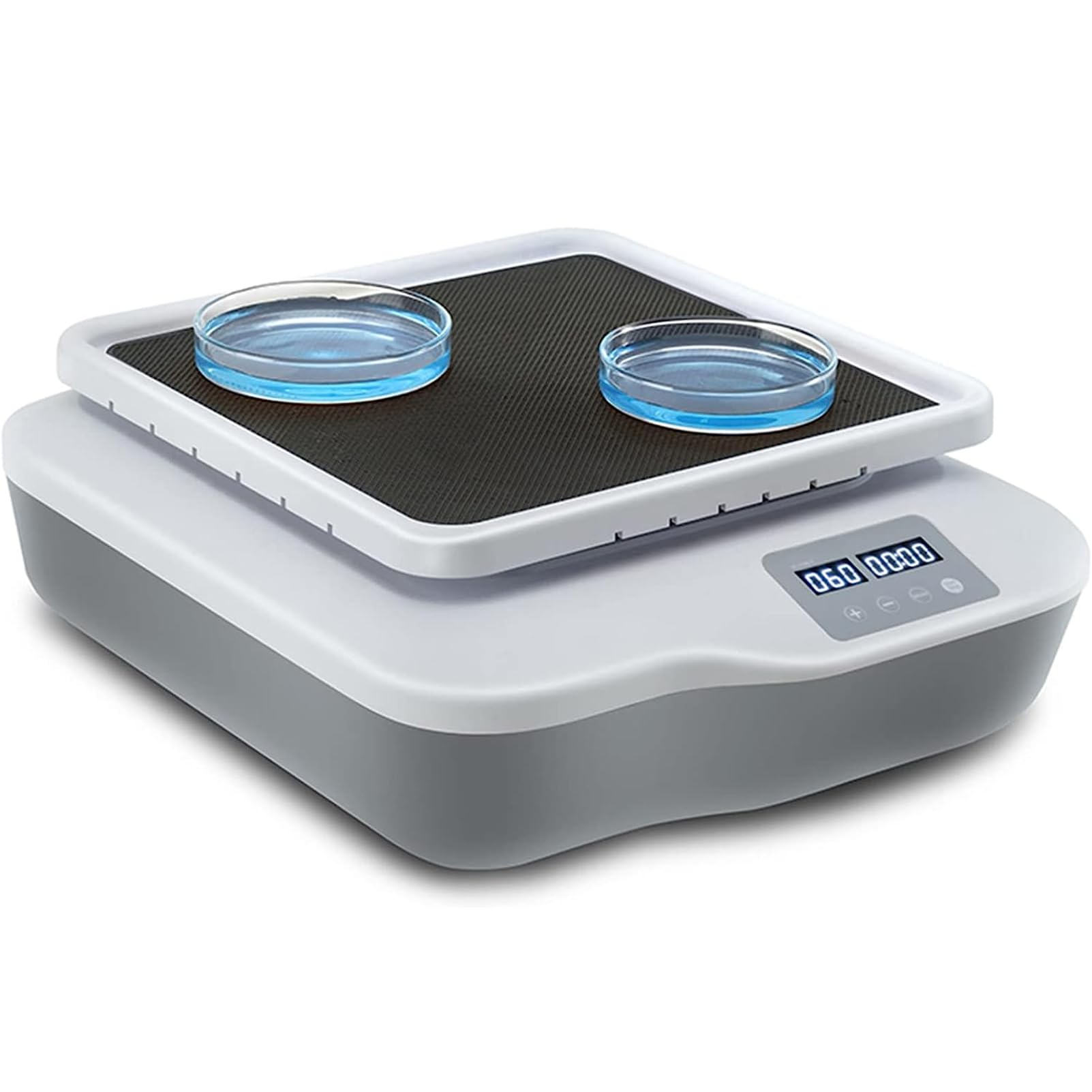 Agitador Orbital Digital, Agitador Rotador Orbital De Laboratorio con Pantalla Digital LED Velocidad Y Tiempo, Velocidad De Rotación Ajustable 40-200 RPM, con Modo Continuo O Modo Temporizador
