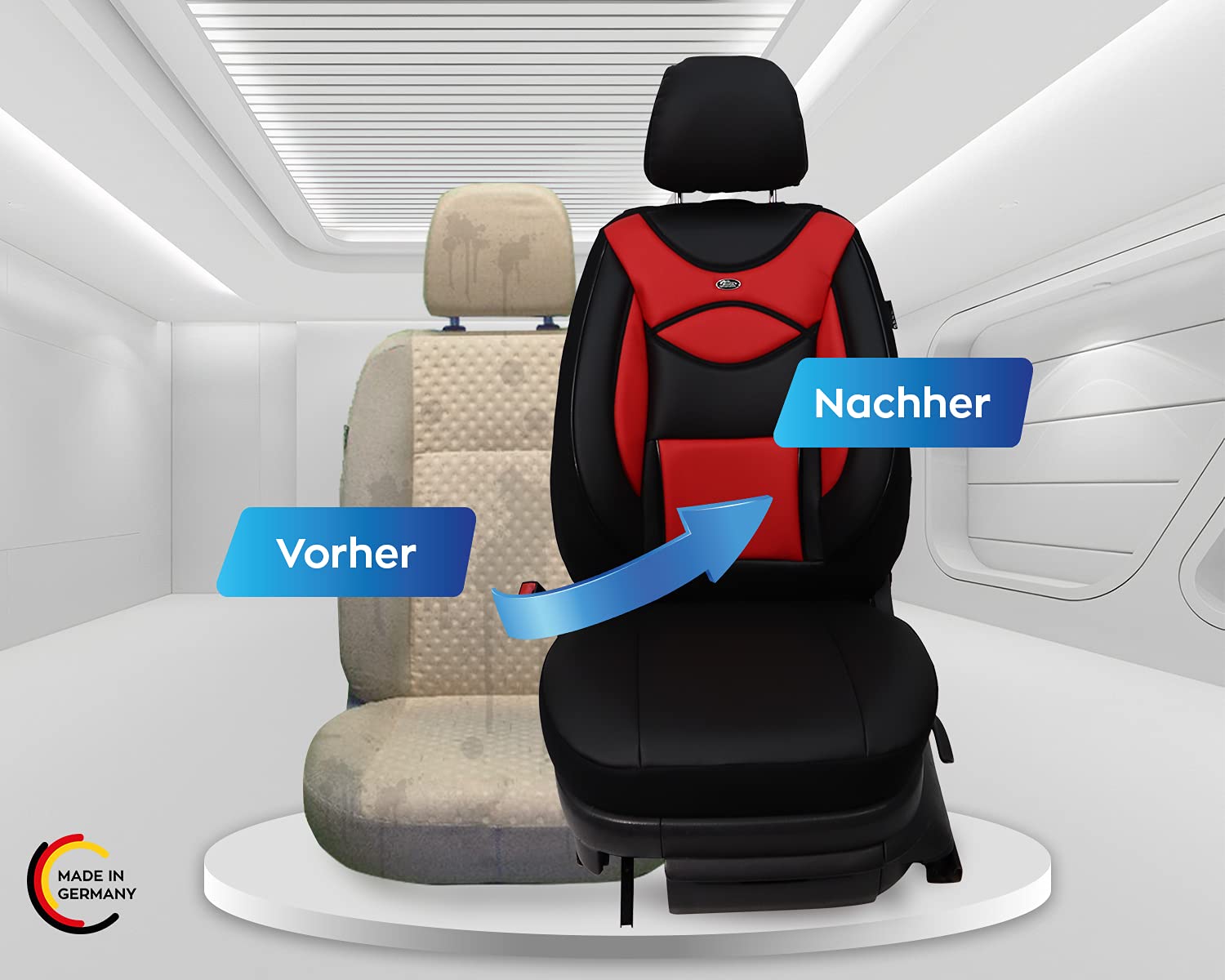 BREMER SITZBEZÜGE Wymiary pokrowce ze sztucznej skóry do Toyota Land Cruiser J12 D102