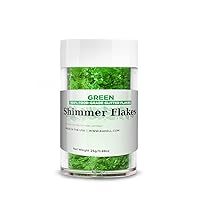 Vista 40 de Bakell 's White Shimmer Flakes - (0.14 oz y 1 tarro) Elegantes copos de purpurina comestibles para tus maravillas culinarias