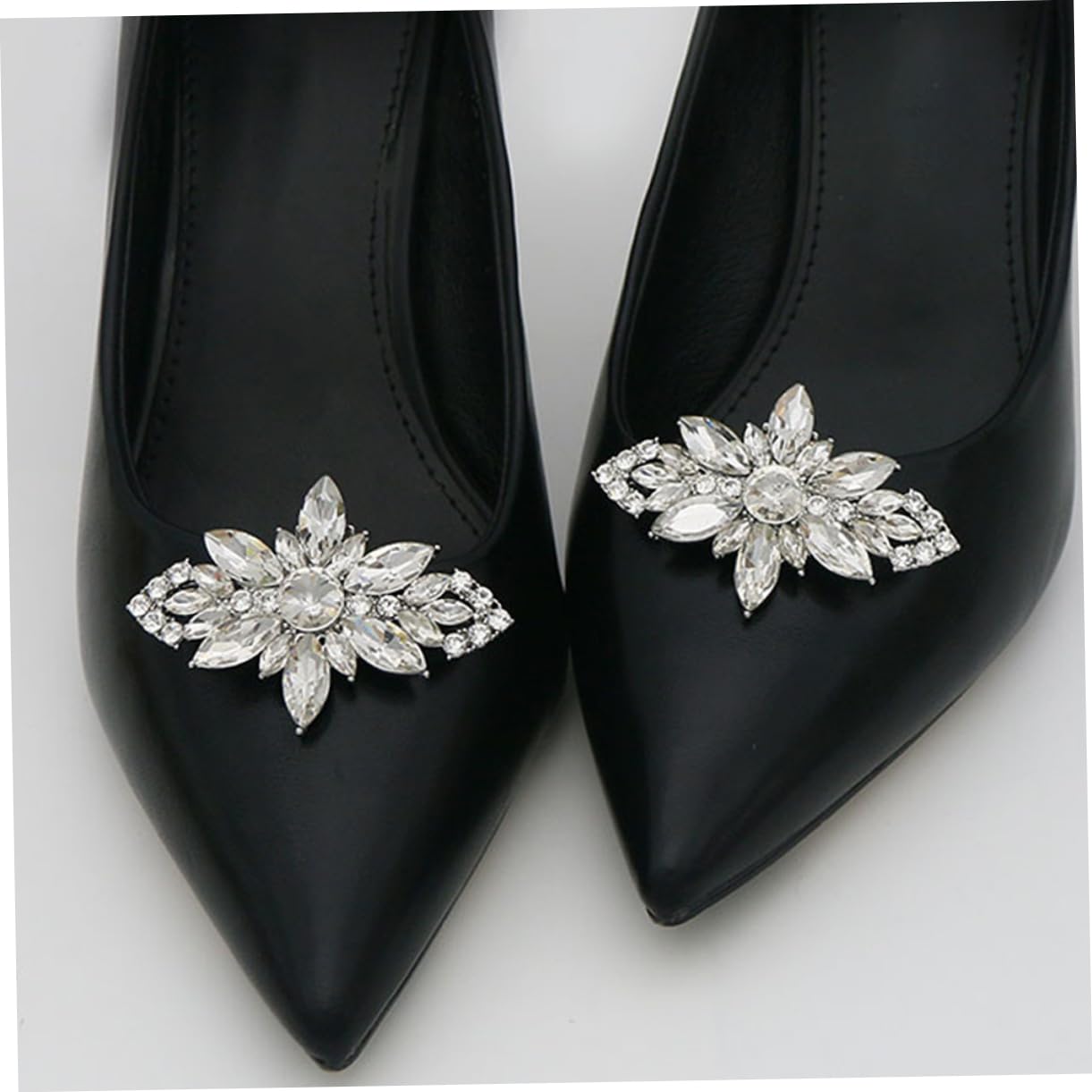 SOIMISS 6pezzi Fiore Di Cristallo Per Scarpe Fibbia Decorativa Con Strass Per Matrimonio e Cerimonie Clip Elegante Per Scarpe Sposa e Accessori Ballerine