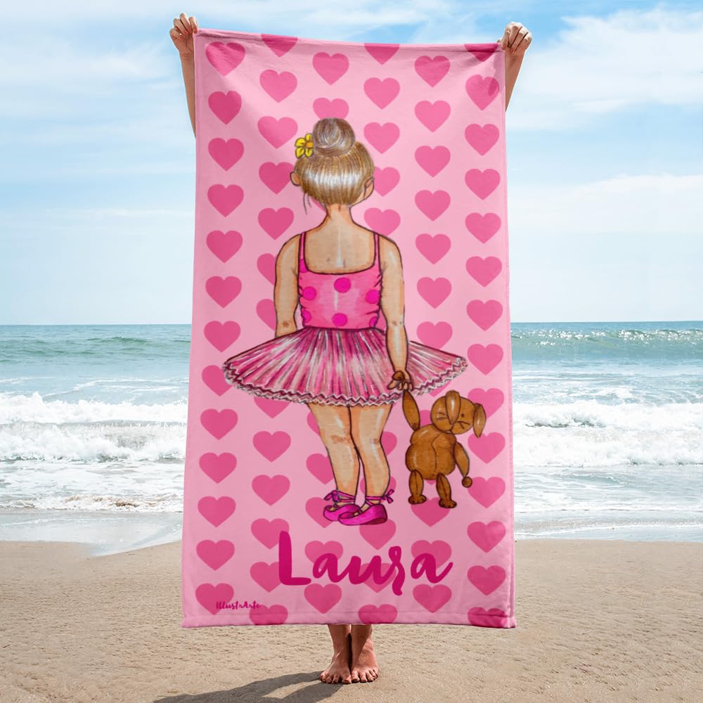 Serviette Personnalisée Danseuse 152x76 cm – Niña Danseuse