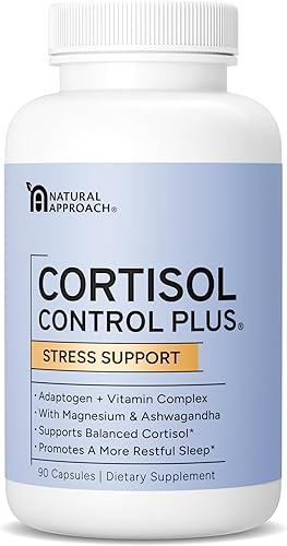 Suplemento de cortisol para mujeres y hombres – Alto administrador de cortisol para apoyar la relajación, la calma, el sueño reparador y la
