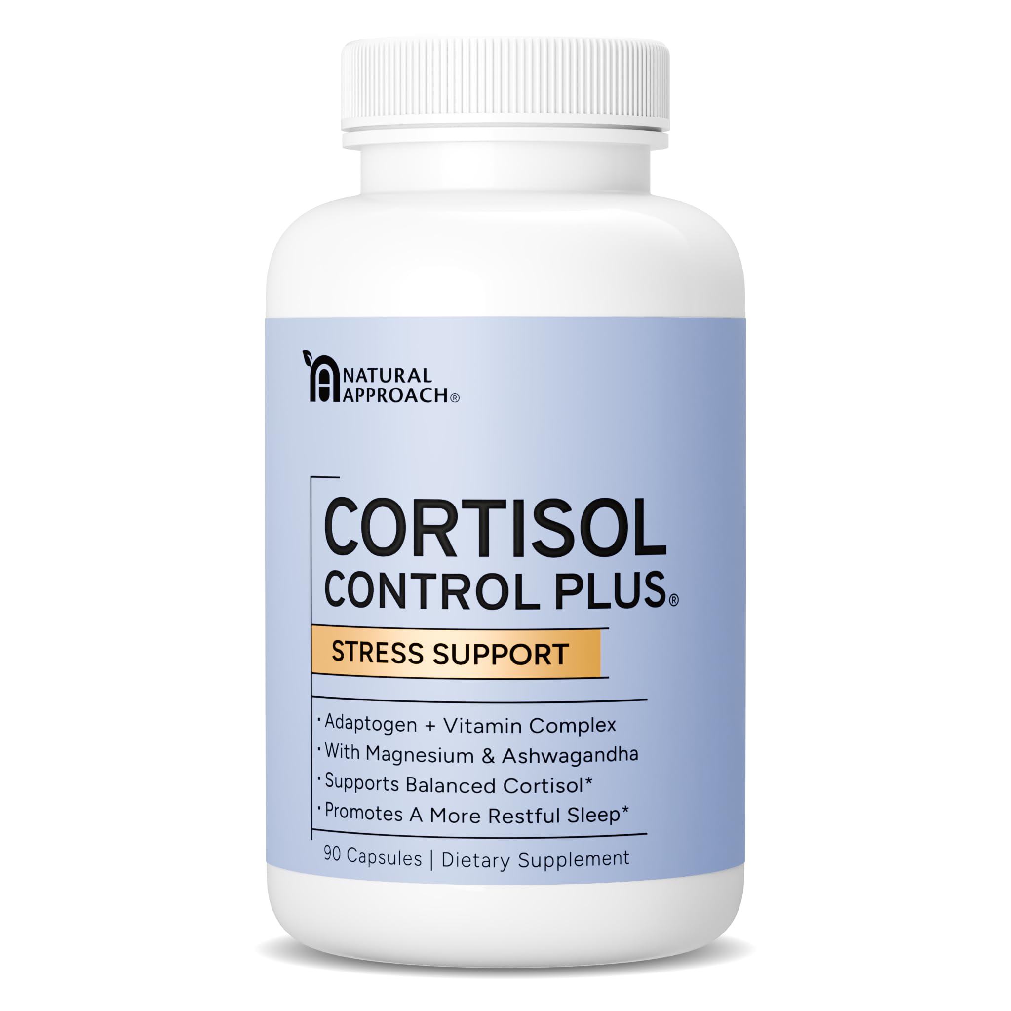 Cortisol Supplement for Women and Men - High Cortisol Manager to Support Relaxation, Calm, Restful Sleep & Detox - Ashwagandha, Magnesium, Rhodiola, Magnolia & More - USA Manufactured - 90 Capsules
