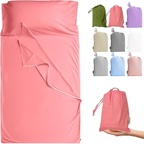 Miniatura 8 de Brand - GANNAFEE Cotton Sleeping Bag Liner with Zipper - 100% Cotton Travel Sheet Sleep Sack Adult - Travel Sleeping Bag for Hotels Camping Hiking