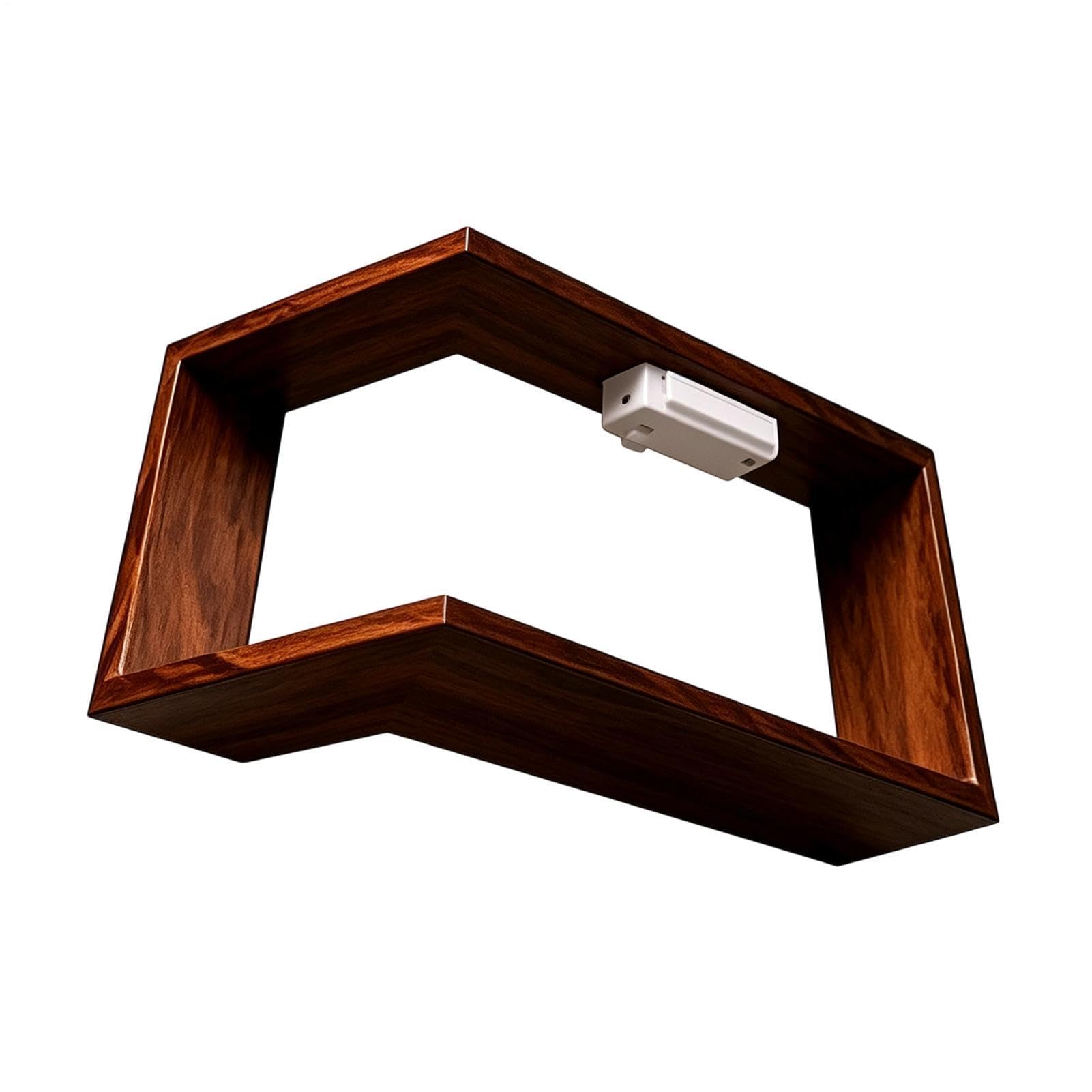 Mensole Angolari Sospese Organizer a forma di L con LED | Scaffale Angolare Flottante Per Soggiorno Camera Piante Foto Libri Ufficio