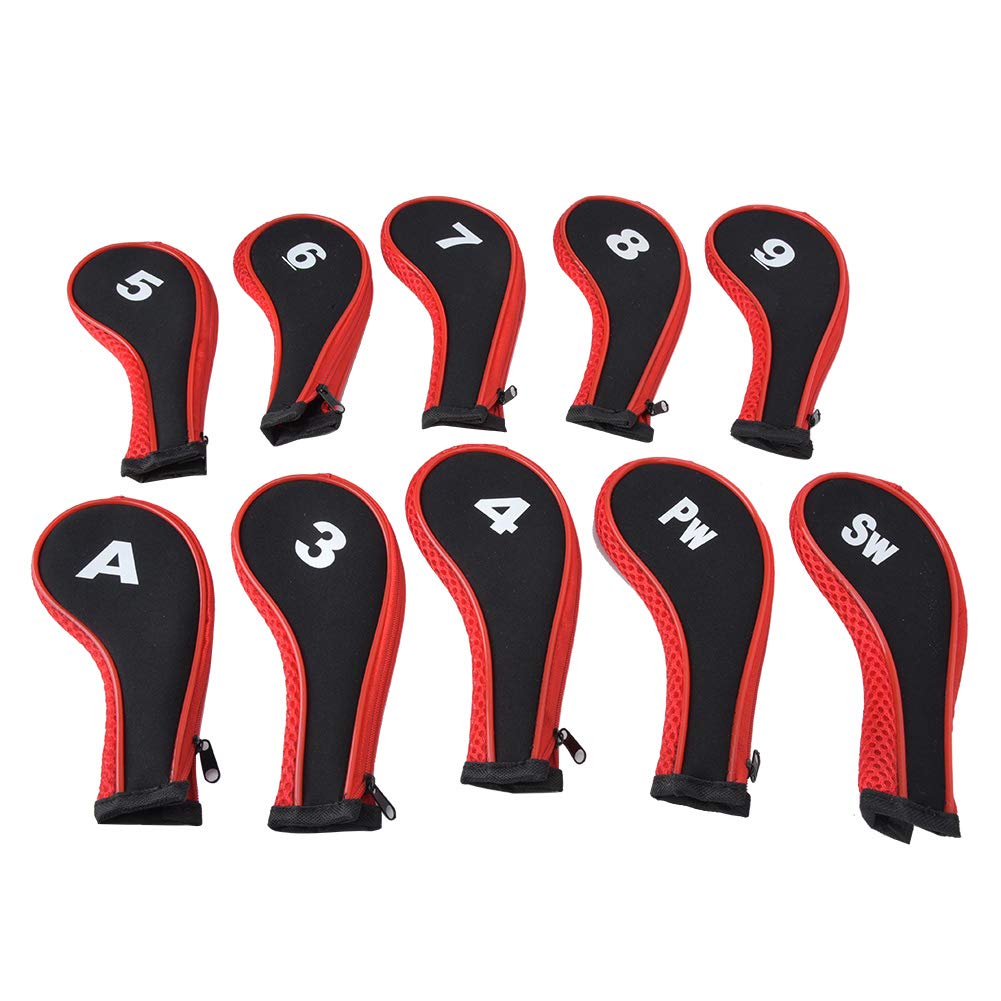 Housses de Protection pour Têtes de Club de Golf, Tissu Résistant avec Design Compact 17.5x8cm, Étui de Transport pour Amateurs de Golf, Accessoires Sport Pratique