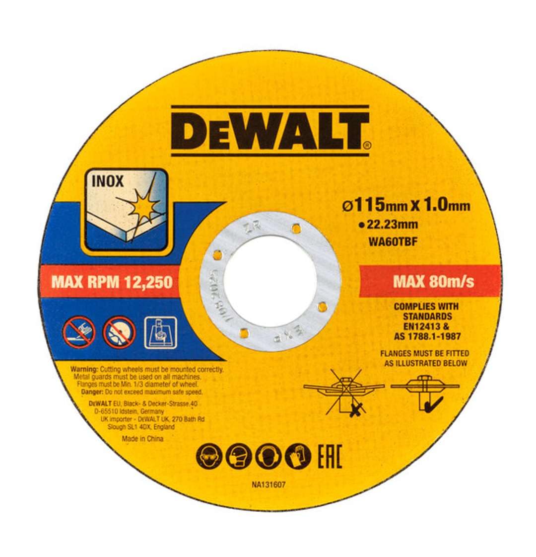 Disques de 115mm x 1mm en seau de 100 pièces pour tronçonneuse meuleuse