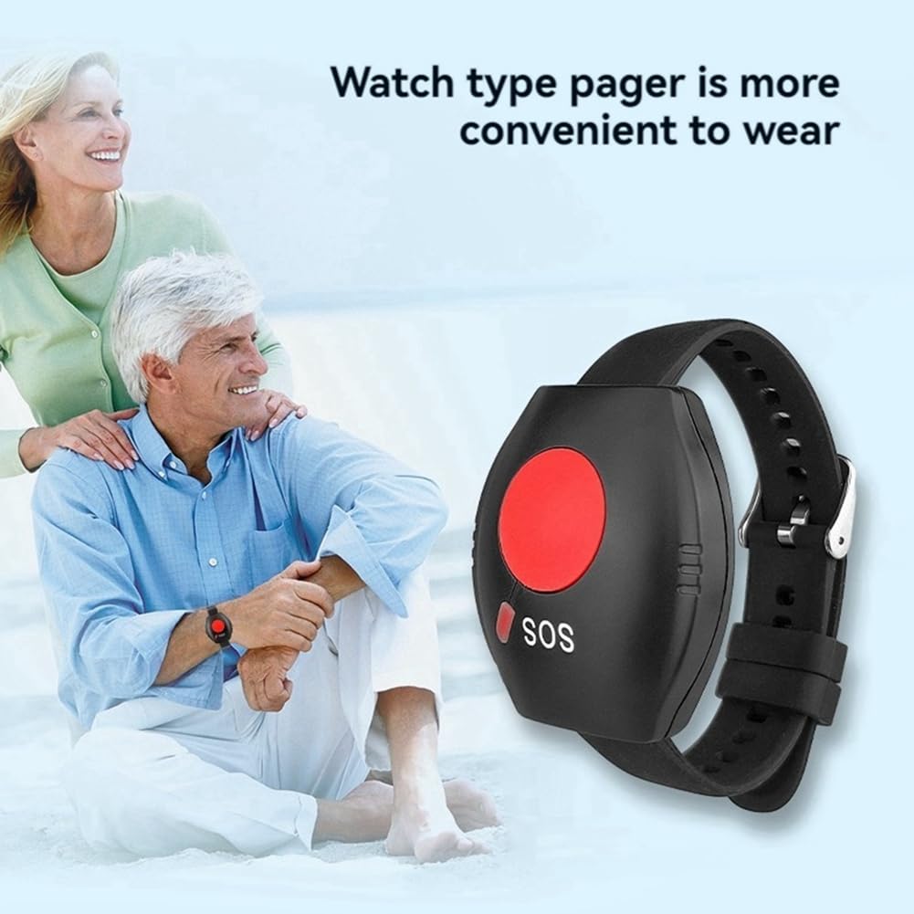 GOSER Montre-Bracelet Transmetteur de Télécommande RF Type de Montre Bouton D'Appel Télécommande Sans Bouton D'Urgence SOS 433 MHz