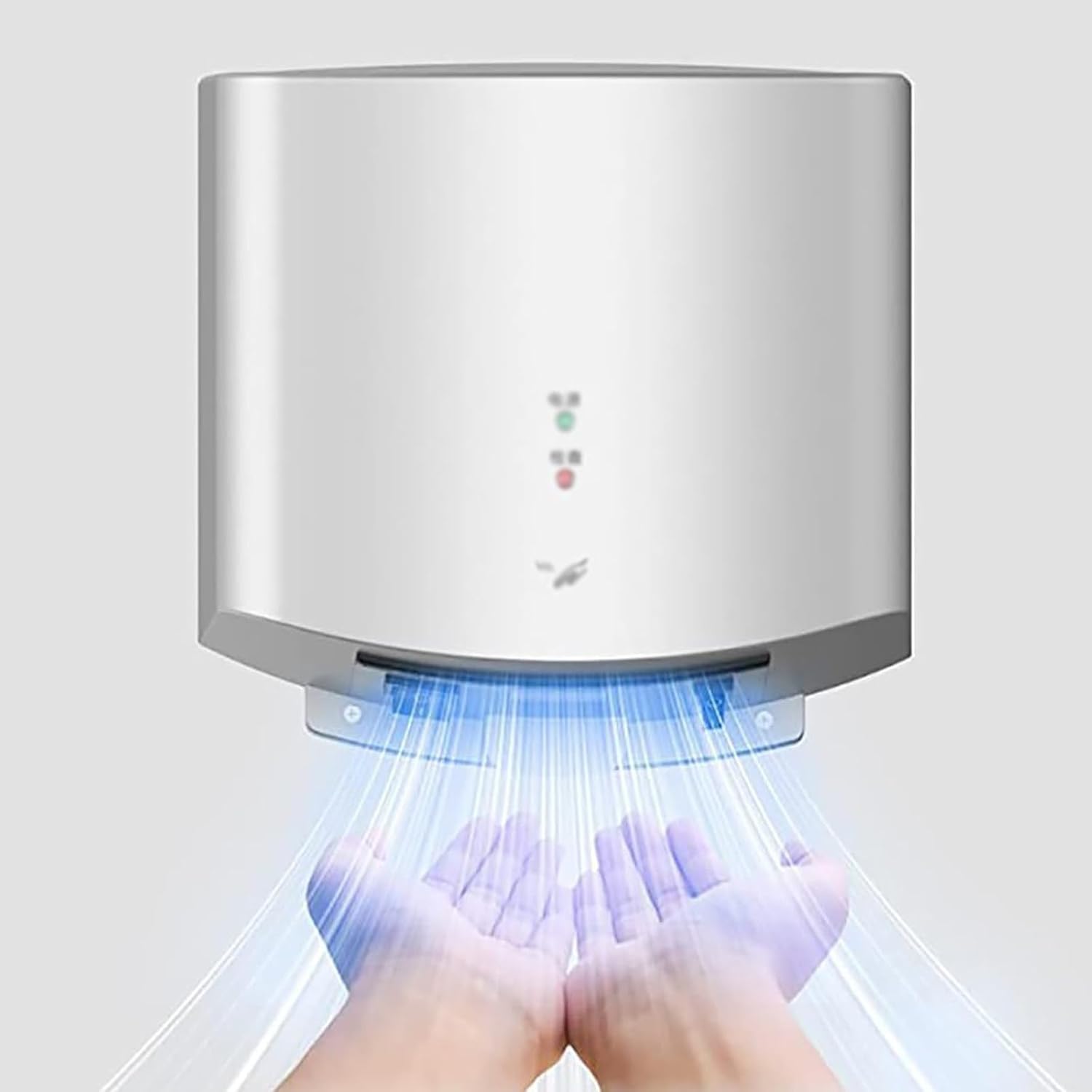 10 Seconds Hand Dryer, Energy Saving, Automatic Commercial Electric Hand Dryer for Kitchen, Bathroom, Toilet, 1400w, Silver