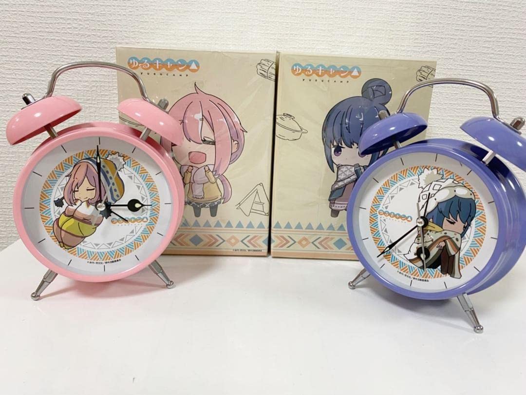 Amazon.co.jp: ゆるキャン△目覚まし時計2個セット!なでしこ&志摩リン