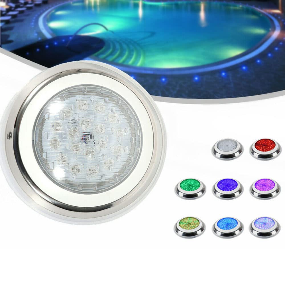 Faro subacqueo a LED RGB per piscina, 54 W, IP68, 12 V