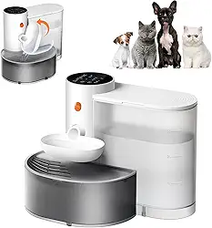 Beberouro sem Fios para Gatos, sem Filtro,Grande Capacidade de 3.5L Dispensador de água Automático Recarregável para Gatos e Cães Pequenos