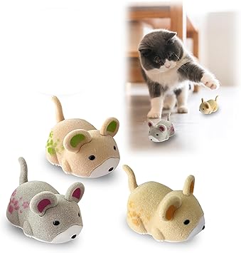 OHGOSH Hamster Teaser That Escapes, Cats Catching Mouse Game, Interactive Cat Toy, Quirky Pet Interactive Tools, Hurry Up and Give It to Your House Pet (3 PCS)