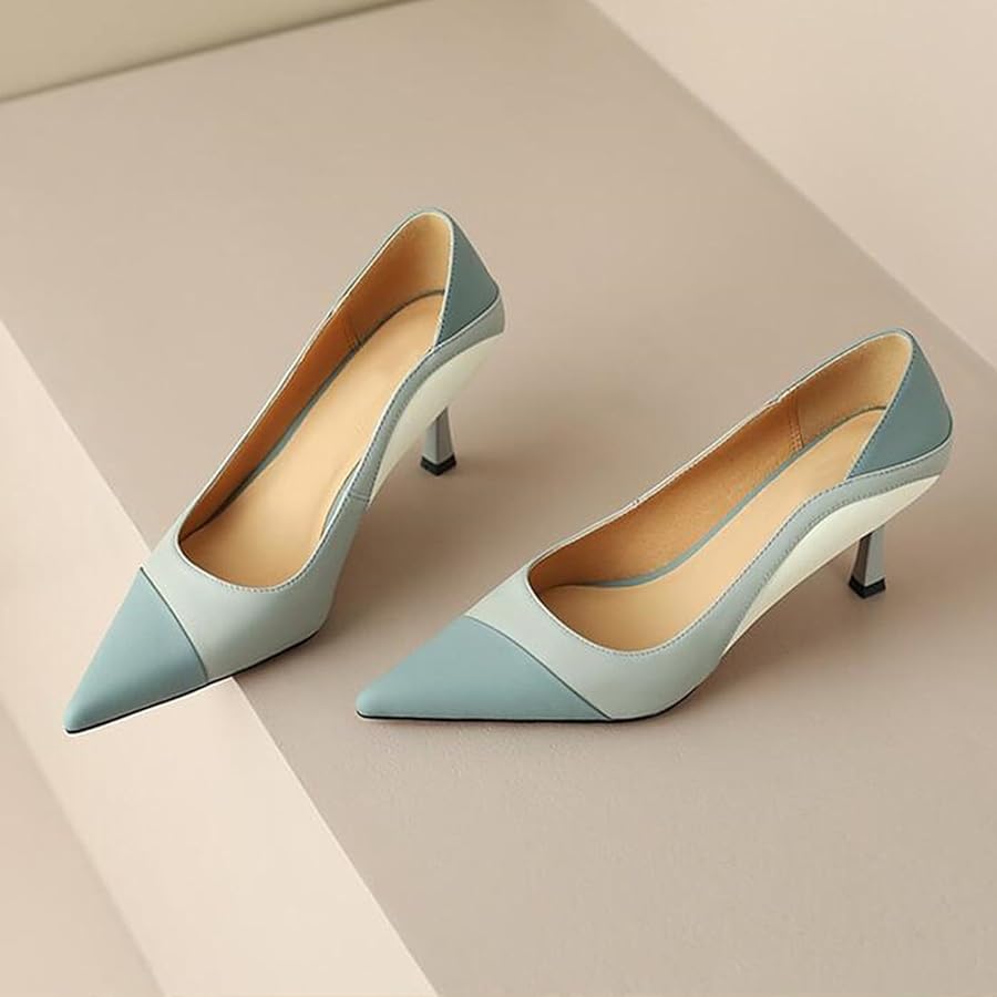 Decolte Donna Tacco Medio Estive Eleganti - Scarpe col Tacco Punta Chiusa  Classiche da Sposa per Matrimonio : Amazon.it: Moda