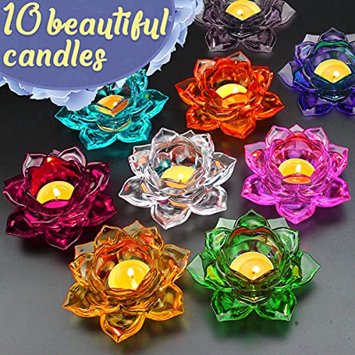 Catcrafter Silicone Molds for Epoxy Resin - Lotus Tealight Candles Holder Making Kit Supplies Accessories with Casting Crystal Clear Glitter Color Pigment Hardener Perfect for Home Office Decor - Thumbnail 3