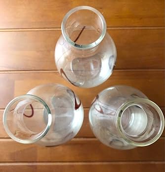 昭和 レトロ　ガラス 徳利 絵付　楕円 水輪文　グラス コップ　 一輪挿し 花器 Amazon.co.jp: 昭和 レトロ ガラス 徳利 絵付 楕円 水輪文