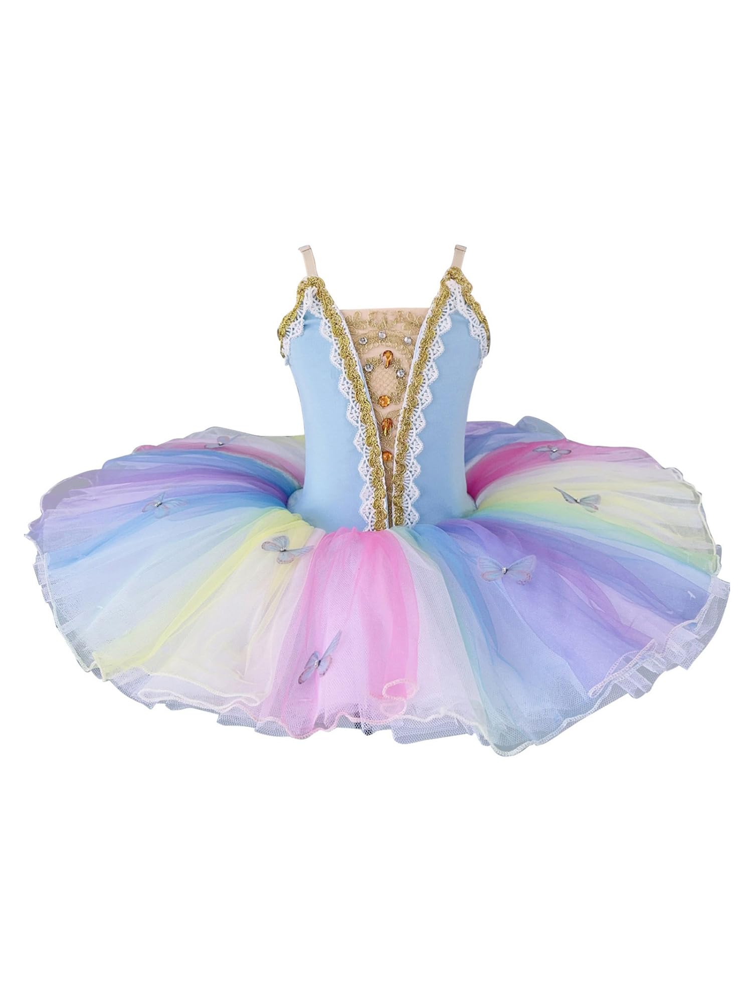 Fille Robe pour Enfants Robe Danse Princesse Justaucorps Ballet Danse Vêtements De Ballet Patinage Artistique Cours De Danser