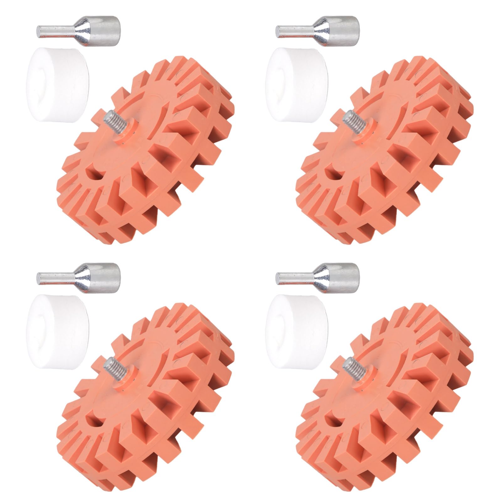 Strong Rubber Gluey Cleanser Tool 4Pcs Not Harsh Plan for Face Safe Detailing Rubber Gluey Removal Tool