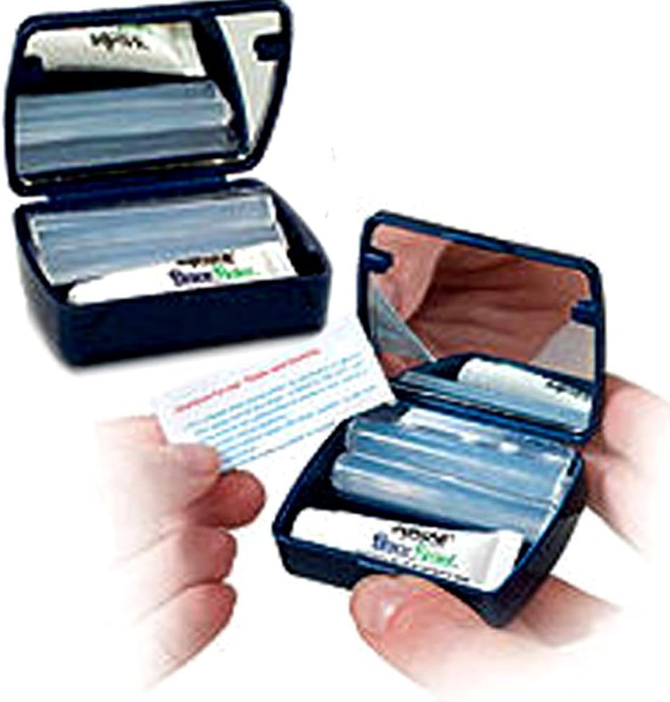Bestselling Pain Reliever for Braces Wearer Orthodontic Silicone Strips - Lip Guard - Pocket Kit (2 Cases)