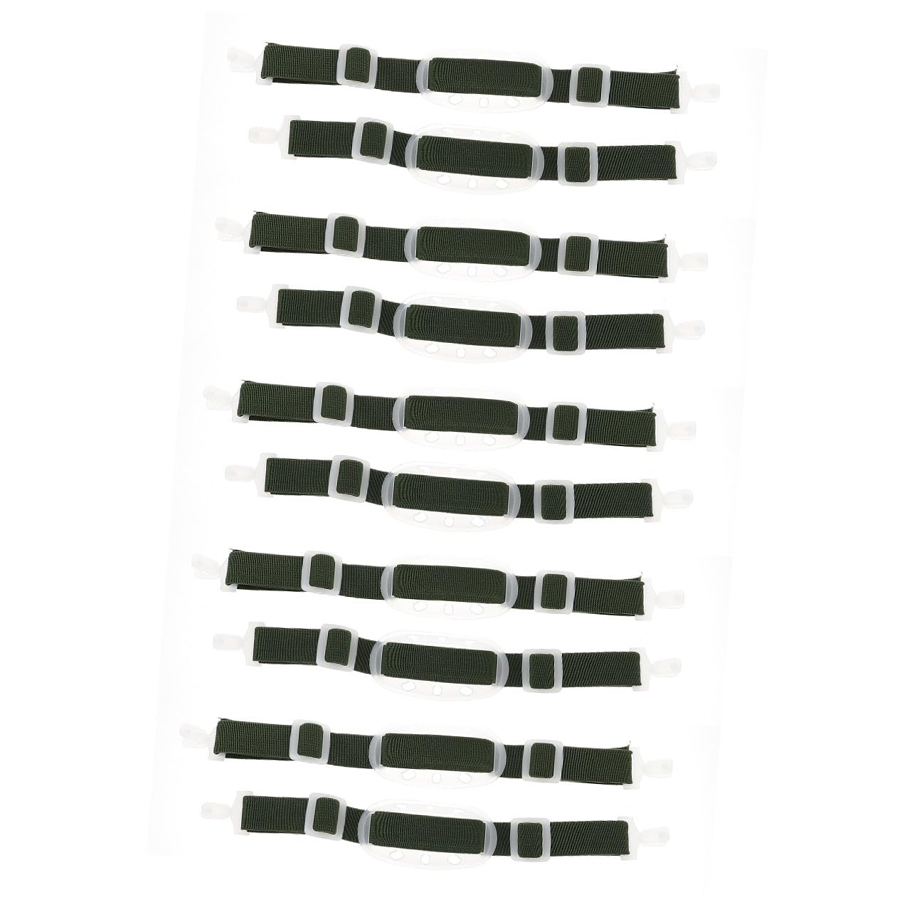 Homoyoyo 5 Series Accesorios Para Cascos Seguridad Correa Elastica Para Casco Correa Para Mentonera Elastica Para a De La Barbilla Del Verde El Plastico 2 Piezas X 5