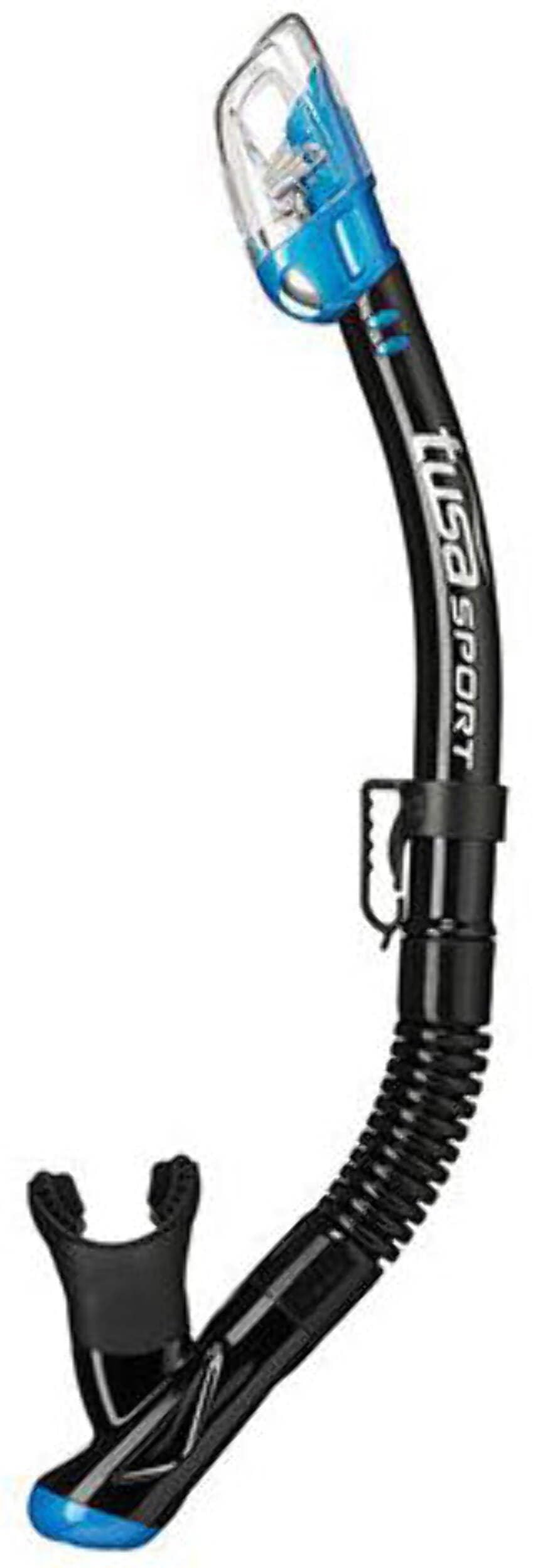 Tusa Sport Serene Dive Mask and Snorkel Set Adult Black Series (UC1625) Black/Fishtail Blue