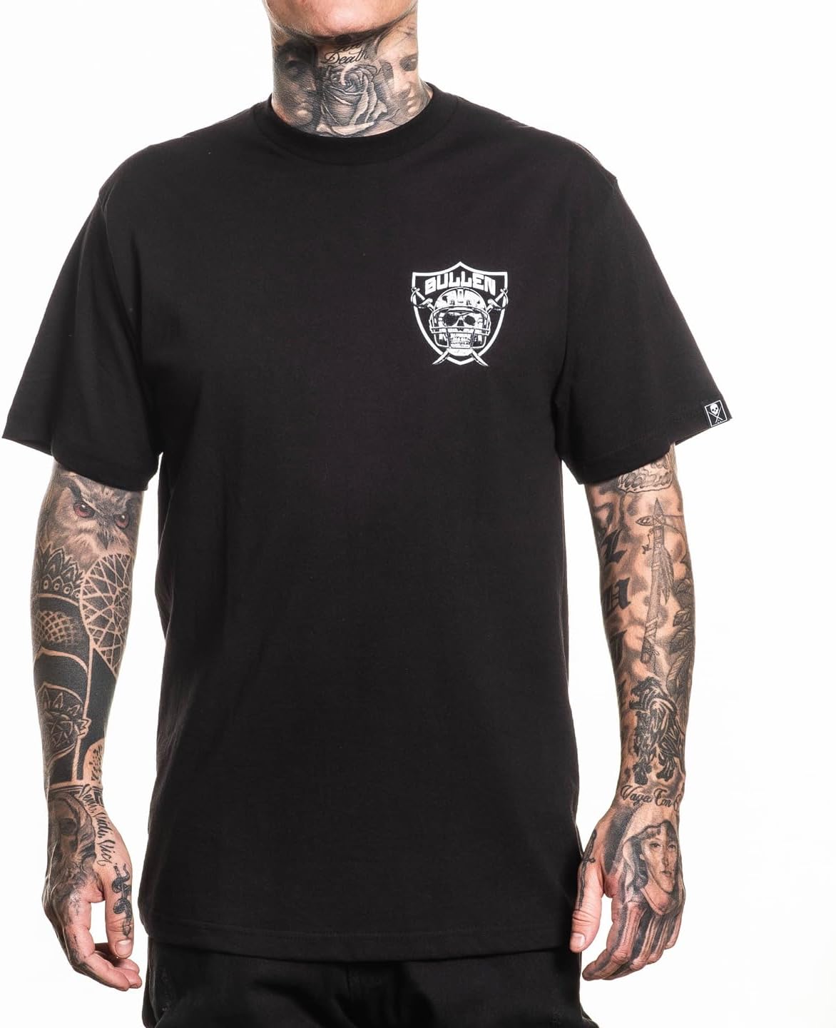 Men's Sullen Nation SFL Capsule Tattoo Lifestyle Graphic Standard Short Sleeve Black Tee