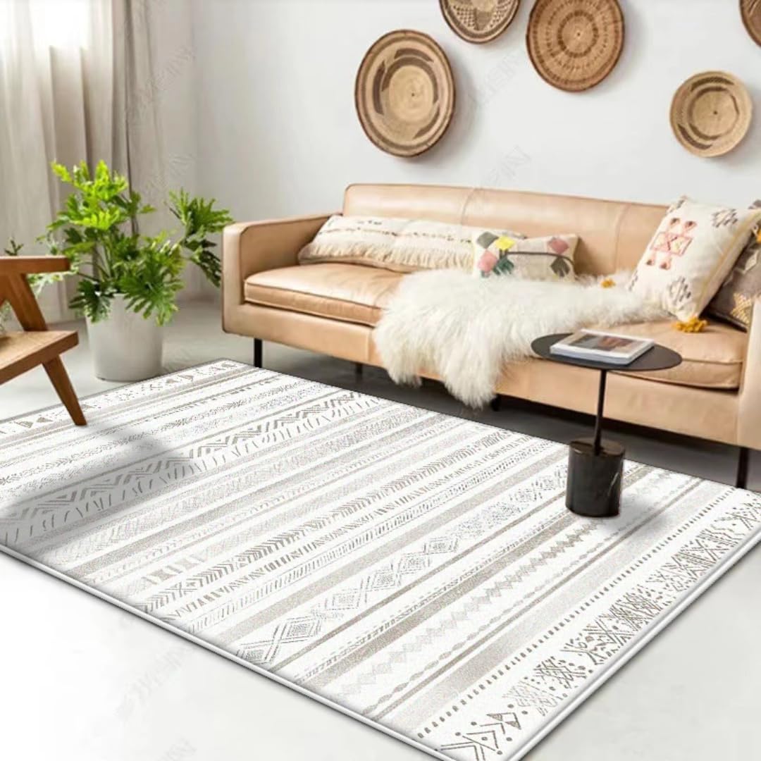 Tapis de sol géométrique anti-poussière pour vestiaire et salon 120x200