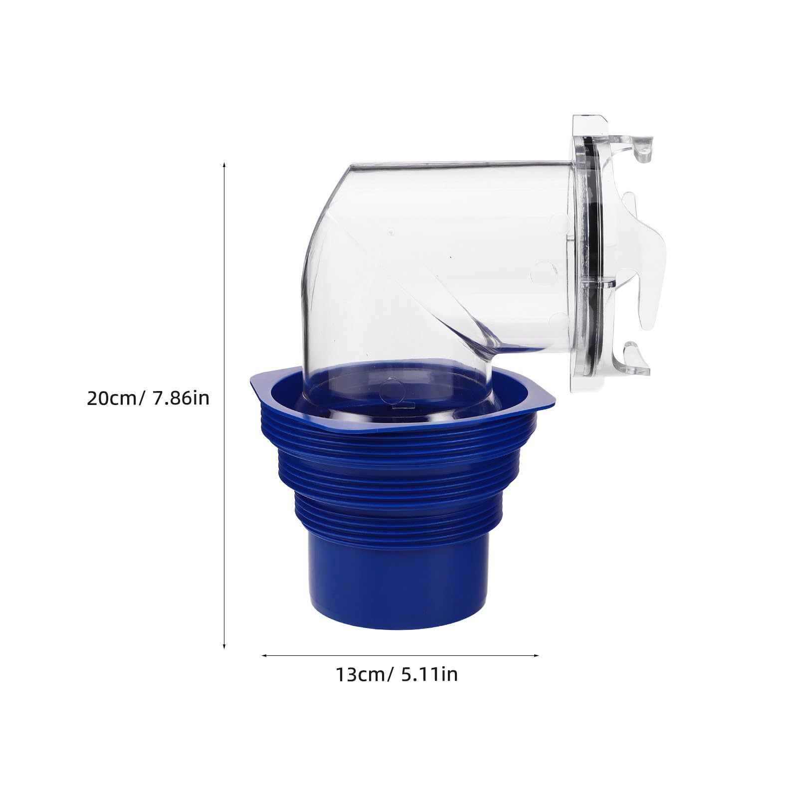 Raccord D'égout Coudé 90° en Plastique Transparent pour Camping-joint Étanche et Adaptateur Pivotant à 360° Drainage Lors de Longs Voyages