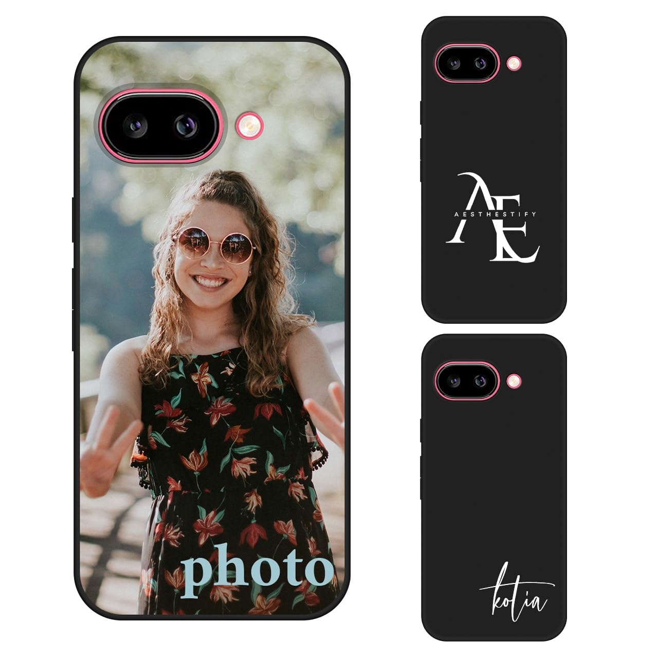 Personalized for Pixel 9A Case Custom Photo Cover, Soft Shockproof Drop Protection, Slim Premium TPU Protective Cases, Customized Picture Logo Name,
