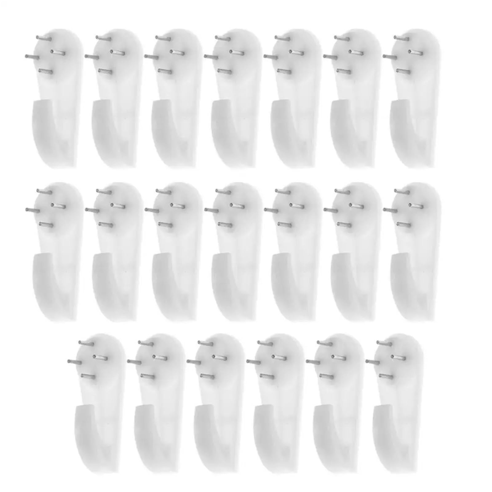 Lutachy L Picture Rai Hooks 200Pcs Hard Wal Mounting Hooks White Caps Hanger Ightweight Frame Holder Pack For Iving Room Use For Pictures Frames Gallery Pictures Billboards(L)