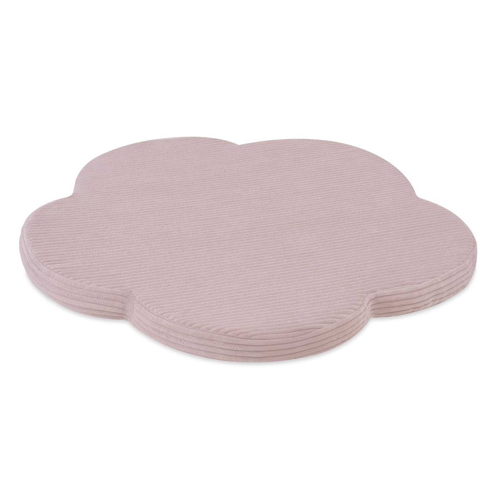 MISIOO Krabbelmatte Baby Spielmatte Floral Blume 80x80 cm – Weiche Schaumstoffmatte 6 cm Dicke, Premium Cord OEKO-TEX, Rutschfeste Baby Matte für Kinderzimmer Spielbereich