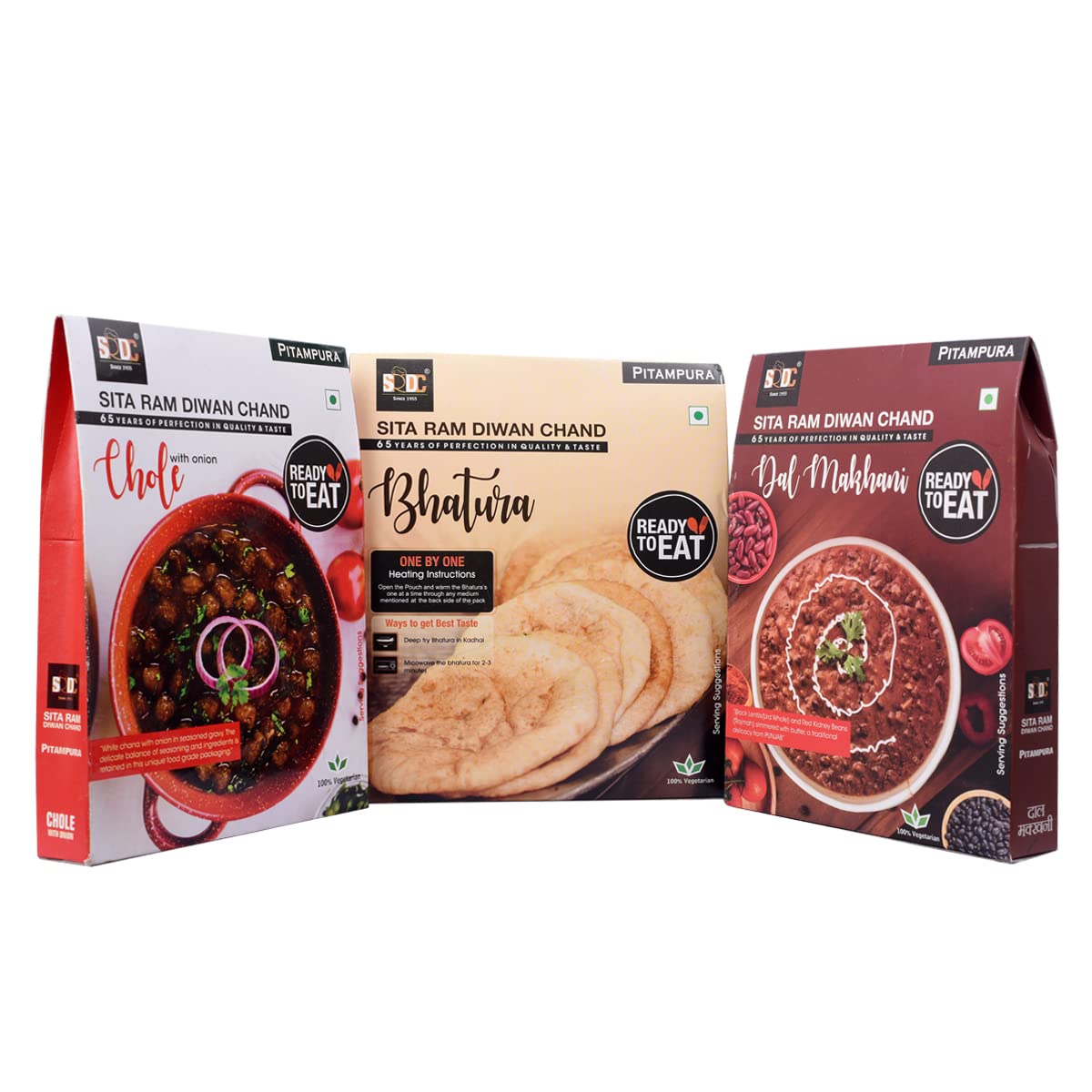 Sita Ram Diwan Chand (Chole 300Gm),(Bhature 4 Pcs),(Dal Makhani 180Gm)|Ready To Eat|Hygienic|No Preservatives|No Artificial Flavors|100% Natural Ingredients&Vegetarian|Tasty Snacks(Pack Of 3) (B08FBJFKY9) Amazon Price History, Amazon Price Tracker