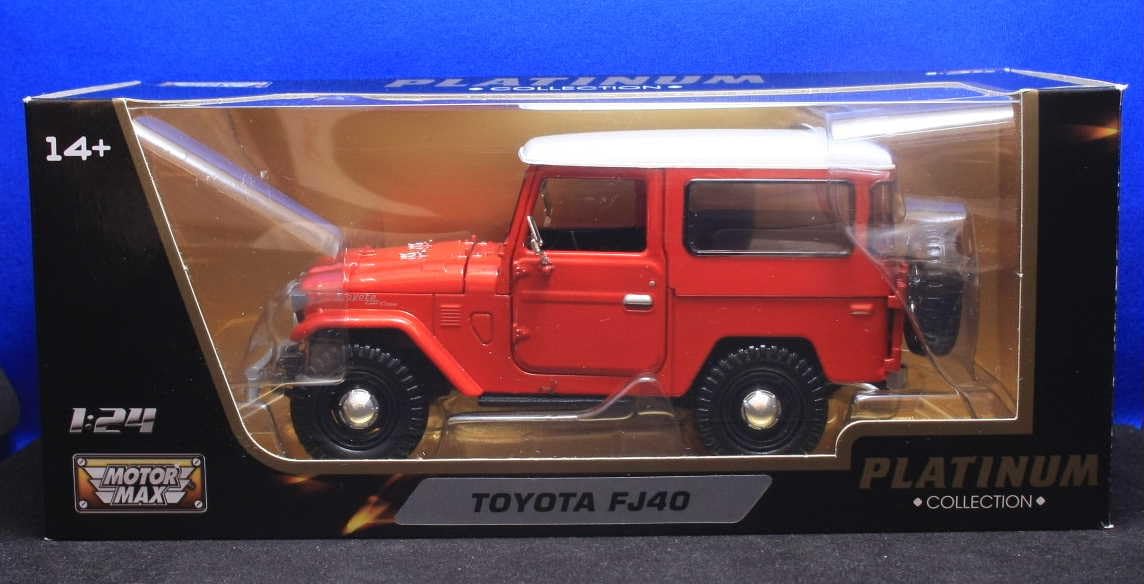 Amazon | 124 MOTOR MAX トヨタランドクルーザー FJ40（レッド