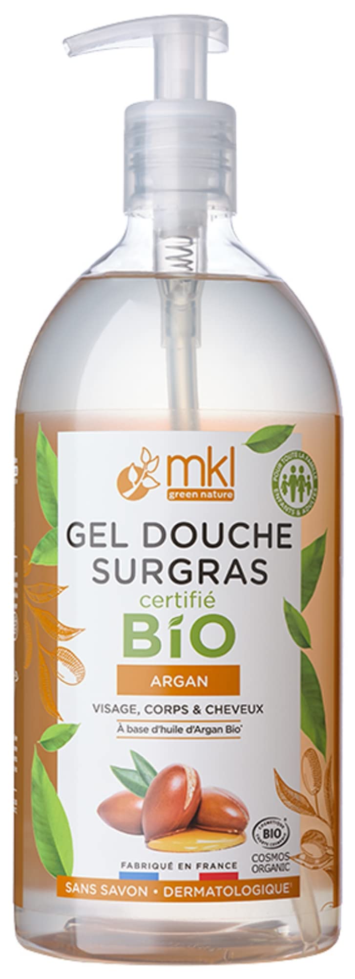 MKL Green Nature Ultra-Rich Shower Gel Argan Organic 1L
