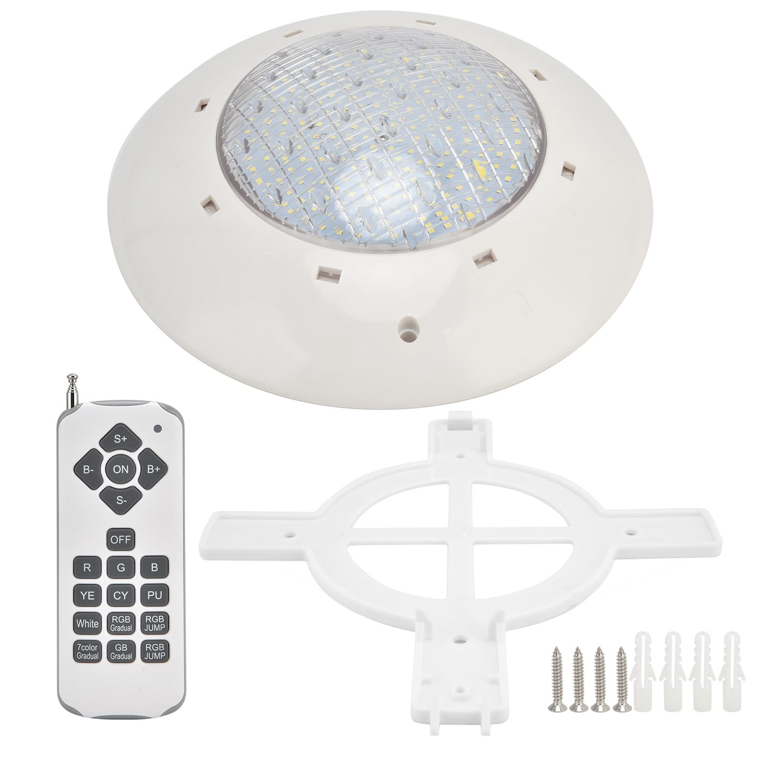 IP68 Wasserdichte LED-Schwimmbadleuchte Bunte RGB-Wand-Unterwasserleuchte mit Fernbedienung AC12V (12W)