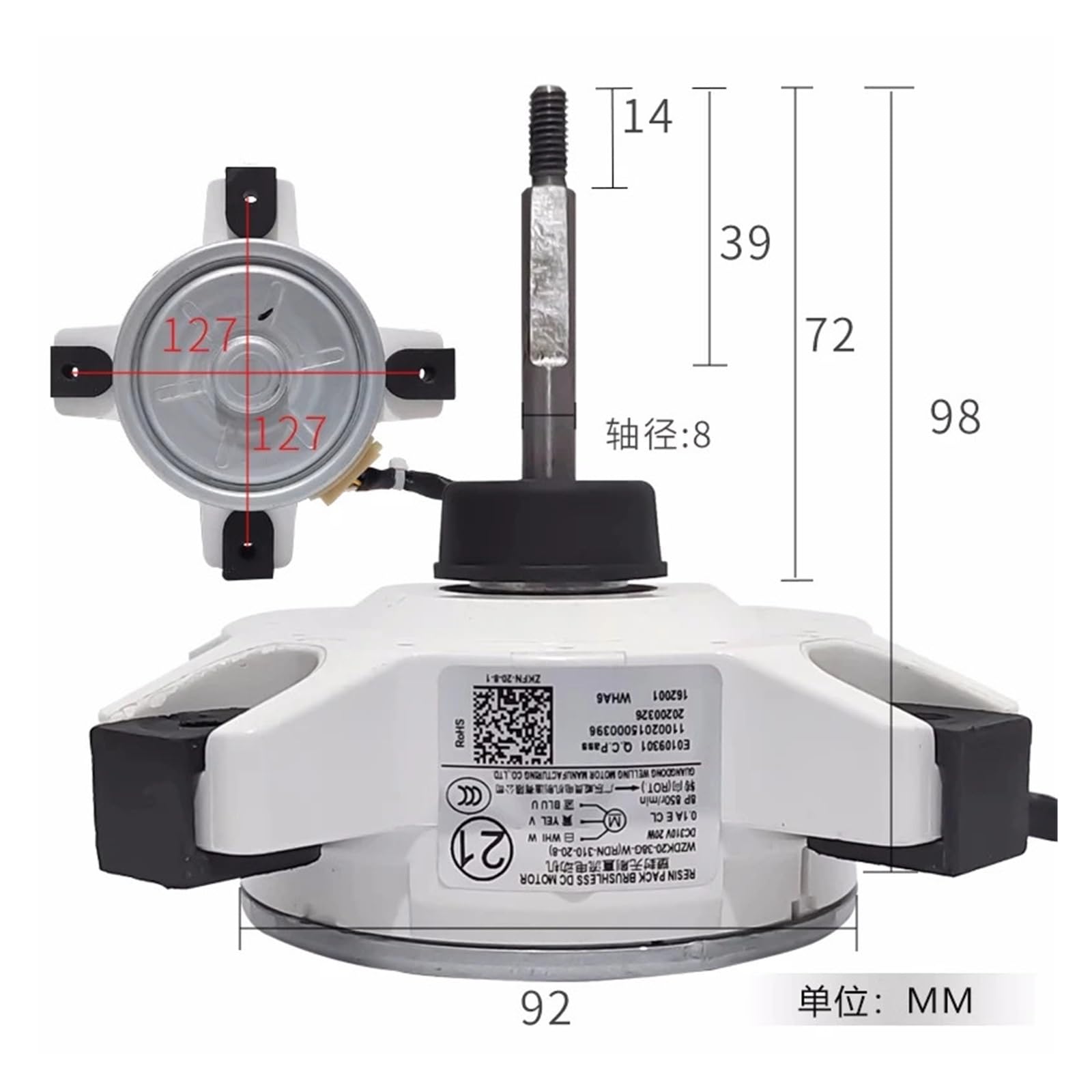 Amazon.com: HEXEH for Air Conditioning WZDK20-38G-W (RDN-310-20-8