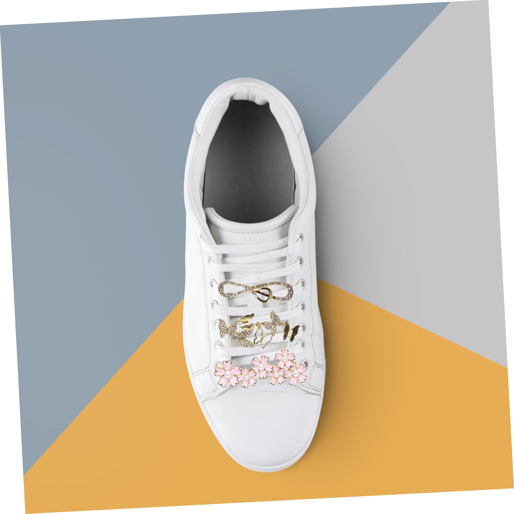 SHERCHPRY 21 Sztuk Sznurowadło Klips Do Przycinania Rhinestone Klamry Do Butów Daisy Klipsy Do Butów Shoe Bling Klipsy Ozdoba Do Butów Uroki Dziewczyny Sneaker DIY Sznurowadło Uroki