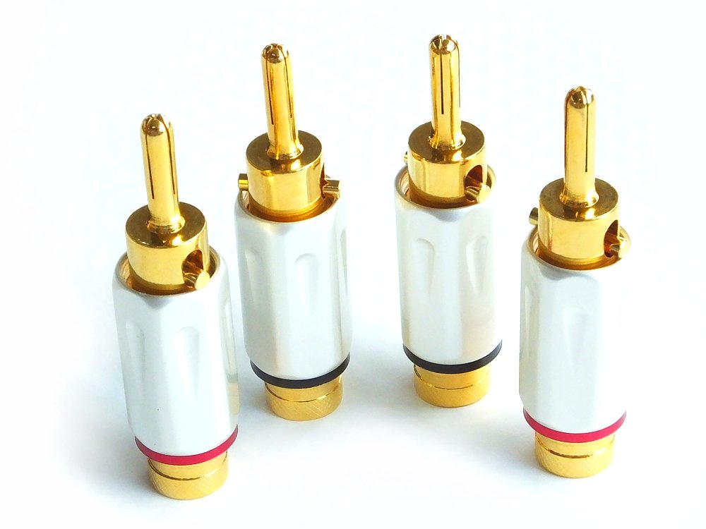 Ricable Custom BNS (Kit 4 pz) Connettori Hi-Fi Banana Espansione Cavi di Potenza