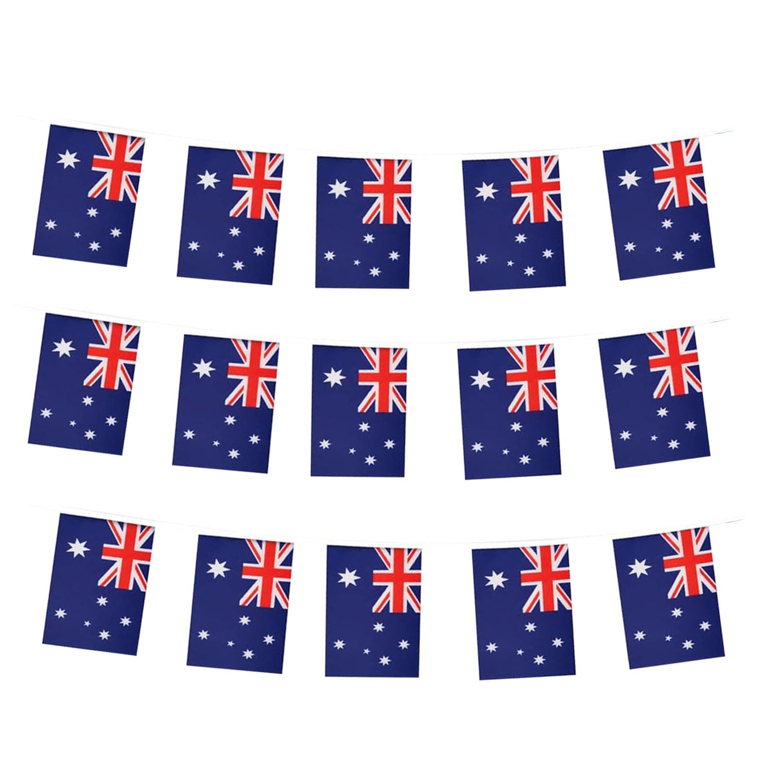 Australia Flag Australian Flag, Small String Australia Flags Mini Australian Flags Banner, Used for Party School Sports Events Patriotic Festival Decorations